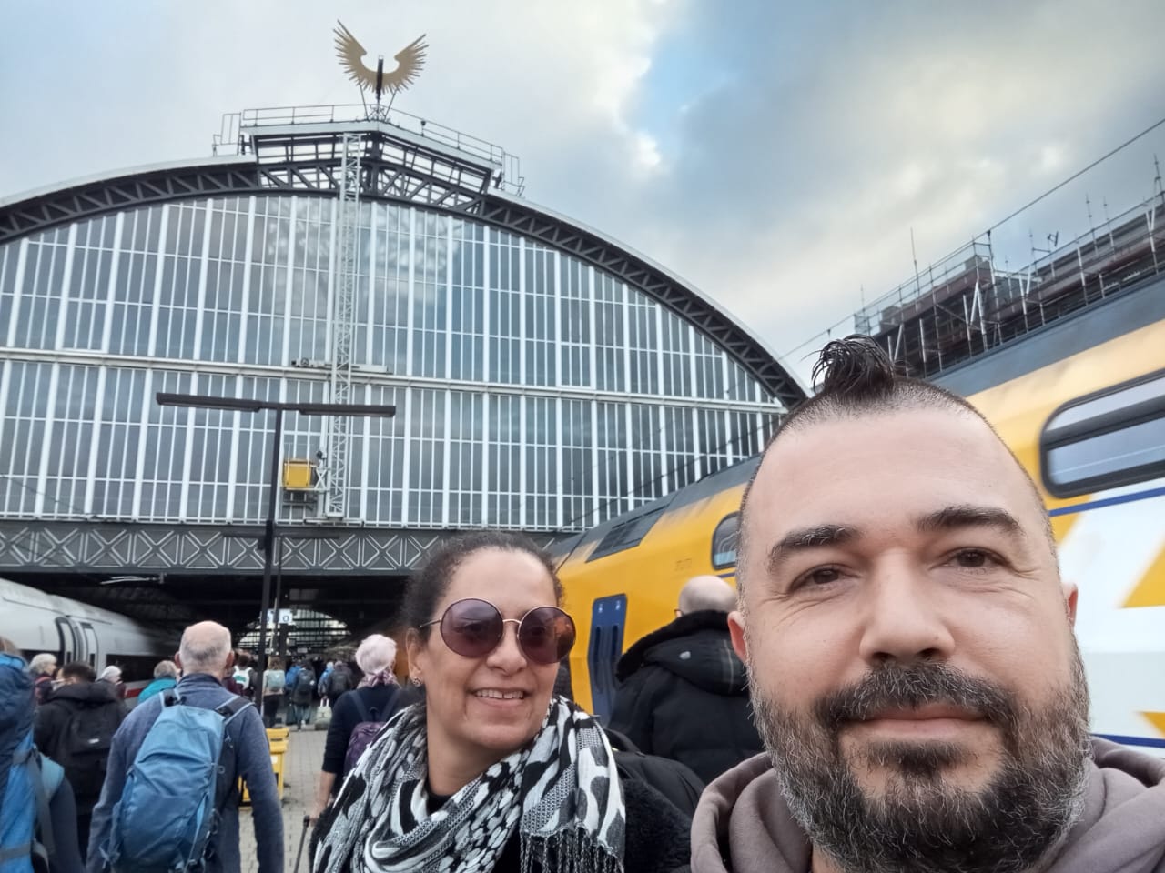 Netto e Camila em Amsterdã