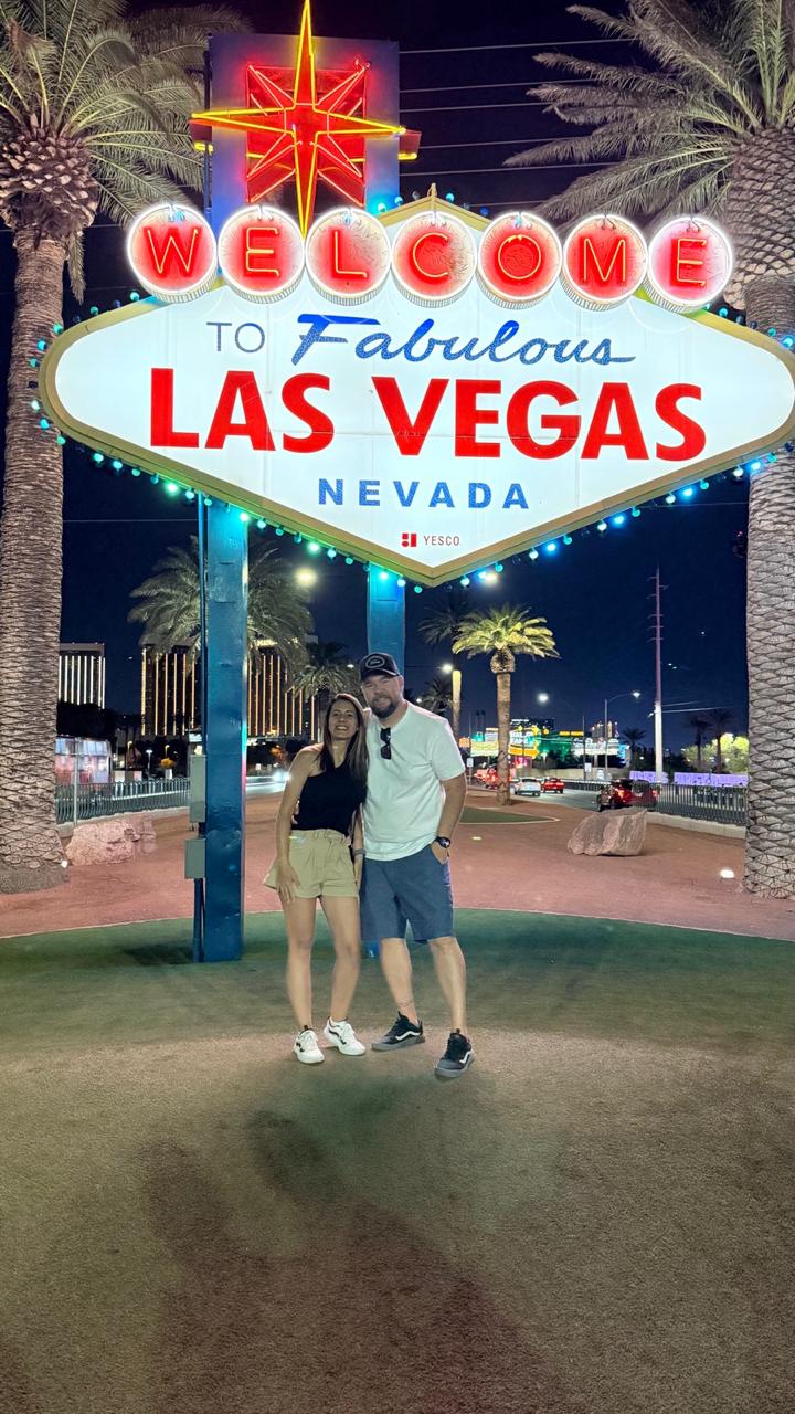 Alessandro e Camila em Las Vegas